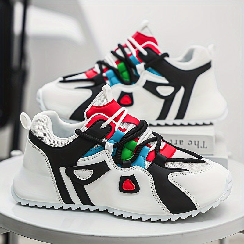 Patchwork Platform Heightening Sneakers
