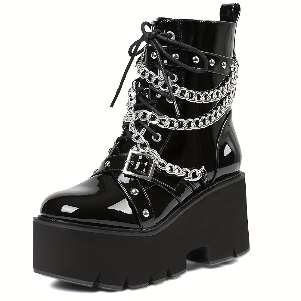 Rebel Chain Platform Boots