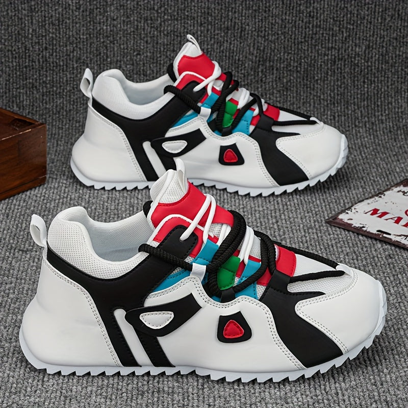 Patchwork Platform Heightening Sneakers