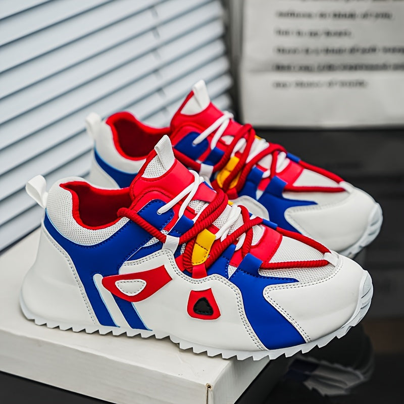 Patchwork Platform Heightening Sneakers