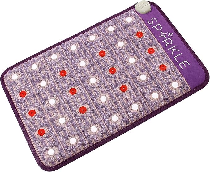 Biomat Infrared Mat | Crystal Mat for Therapy | Infrared Heating Mat | Red Light Therapy for Body | Hot Gemstone Therapy | Promotes for Muscle & Back Pain Relief | Sparkle Mat (Mini Size) SparkleEnergy