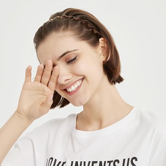 6 PCS Zig Zag Headbands Plastic Wavy Hair Head Band Comb with Teeth Hoop Accessories for Women Men Girls, Classic Black&Retro Leopard Kick Boosters