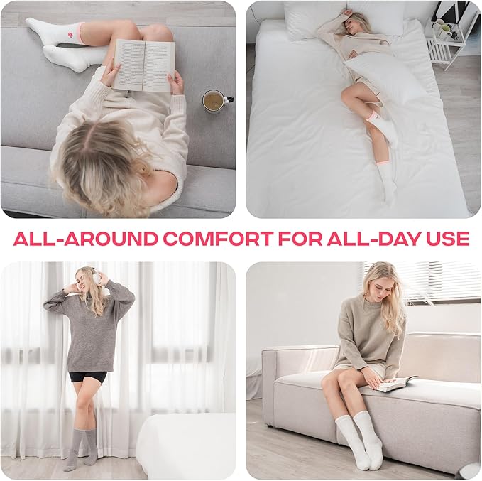 CoolMate GLOBAL Fuzzy Socks for Women Christmas Gift Box, Cozy, Soft, Stocking Stuffers, Comfy Cloud-Like Socks for Spa,Home CoolmateGlobal