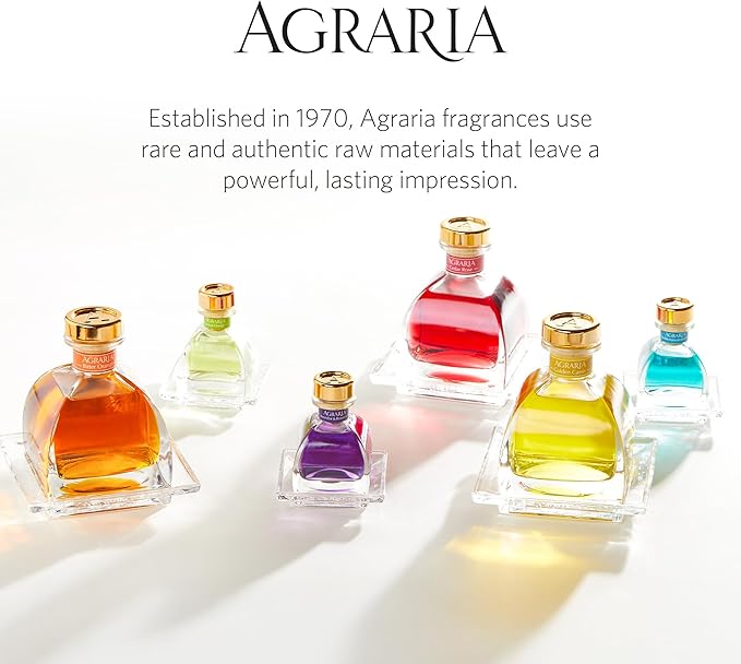 AGRARIA PetiteEssence Flower and Reed Diffuser Set, Handcrafted Sola Flower Botanical Home Fragrance, Scented Oil Diffuser Gift Set for All Occasions AgrariaHome