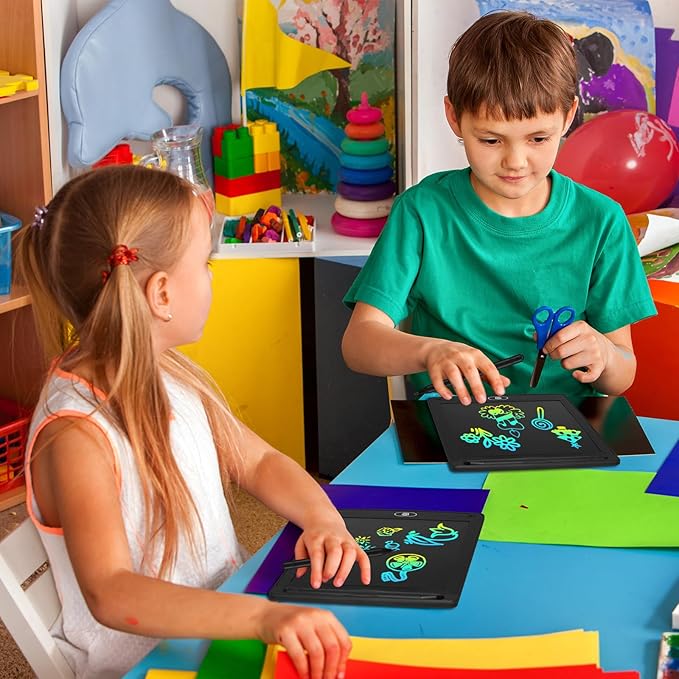 Zhehao 20 Pack LCD Writing Board for Kids, 8.5 Inches Doodle Reusable Screen Drawing Pad Erasable Painting Pads Educational Toy for 3-8 Years(Black) Zhehao