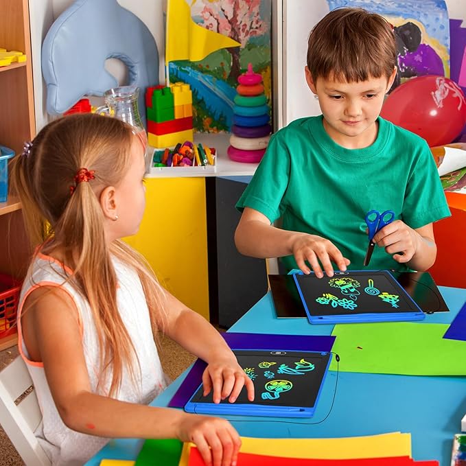 Zhehao 20 Pack LCD Writing Board for Kids, 8.5 Inches Doodle Reusable Screen Drawing Pad Erasable Painting Pads Educational Toy for 3-8 Years(Blue) Zhehao