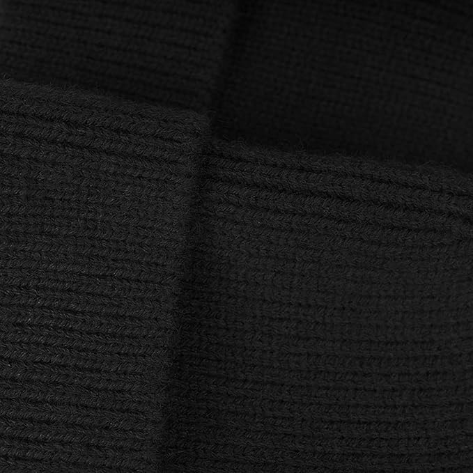 ZOORON Warm Knit Beanie for Men Women Winter Hat, Thick Fisherman Beanies Cuffed Plain Skull Caps ZOORON