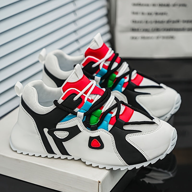 Patchwork Platform Heightening Sneakers