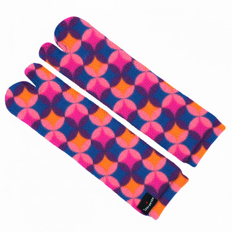 Polar Feet Fleece Tabi Socks - Art Deco