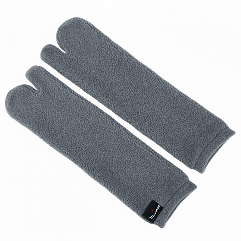 Polar Feet Fleece Tabi Socks - Soft Grey