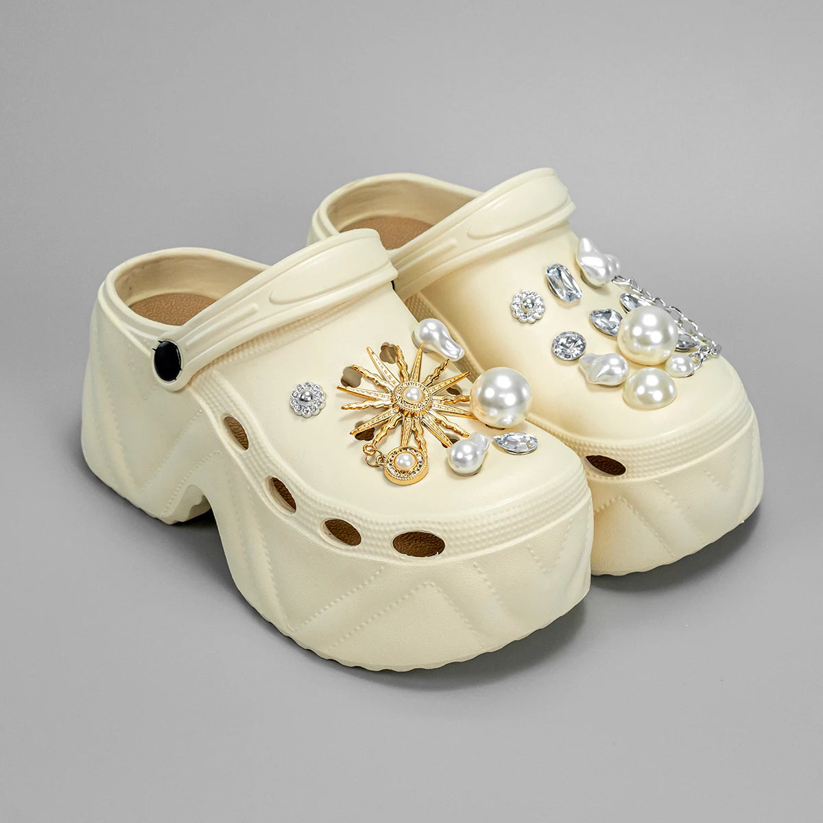 Luxury Pearl Platform Sandals - Kick Boosters