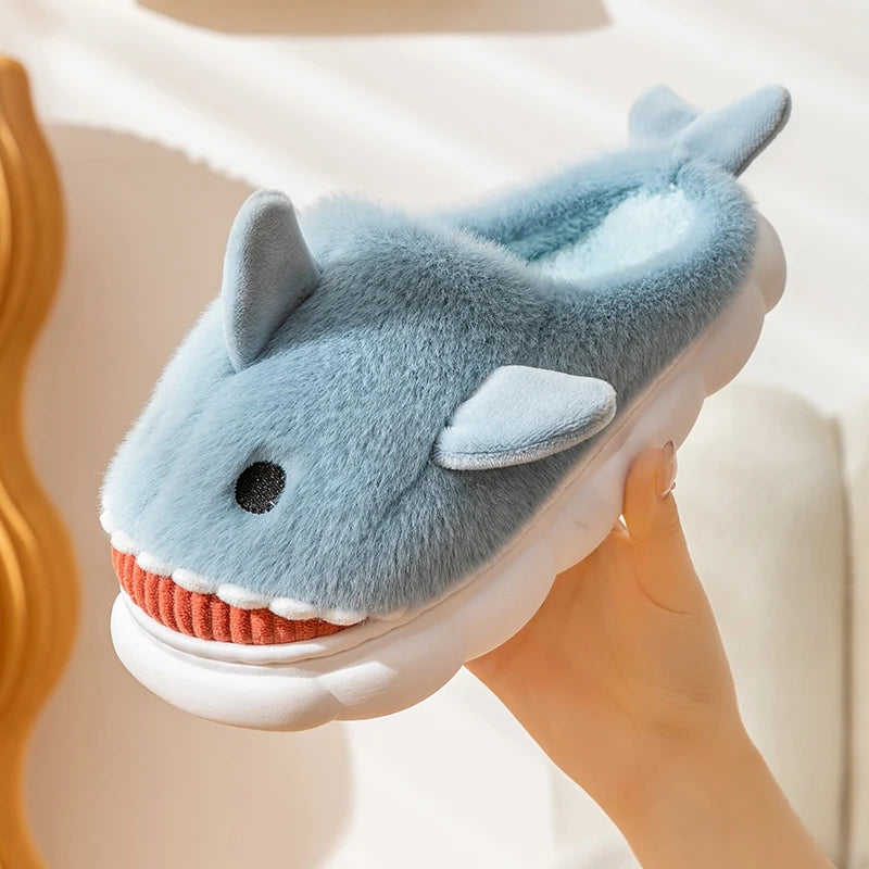 Shark Plush Indoor Slippers