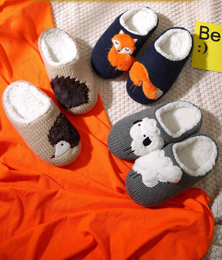 Hedgehog Knitted Slippers