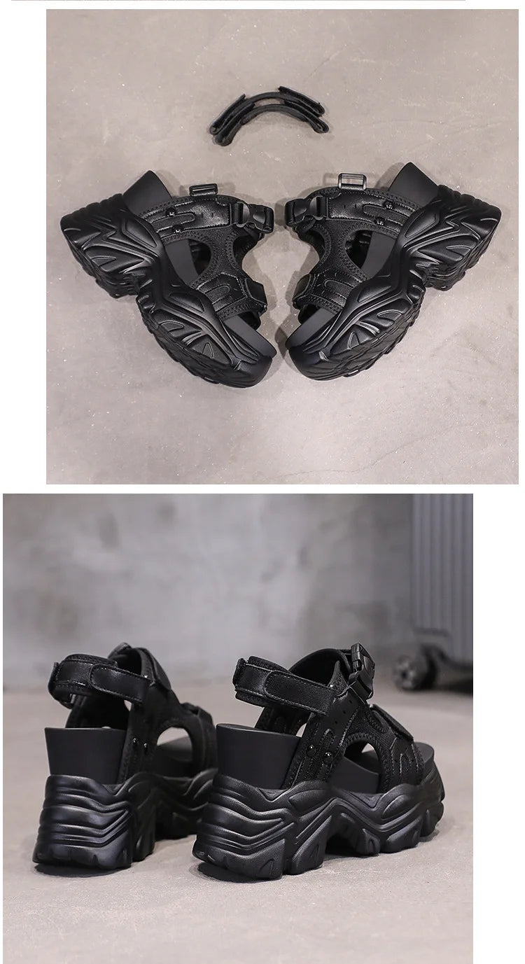 Super High Hidden Wedge Platform Sandals