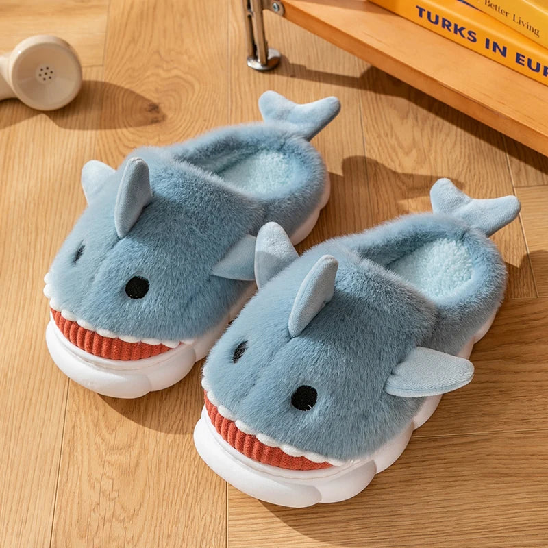 Shark Plush Indoor Slippers