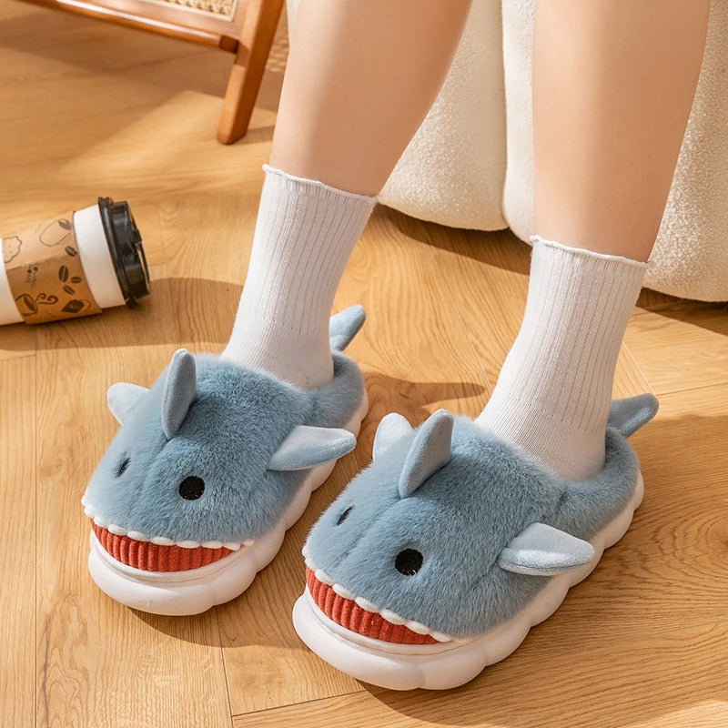 Shark Plush Indoor Slippers