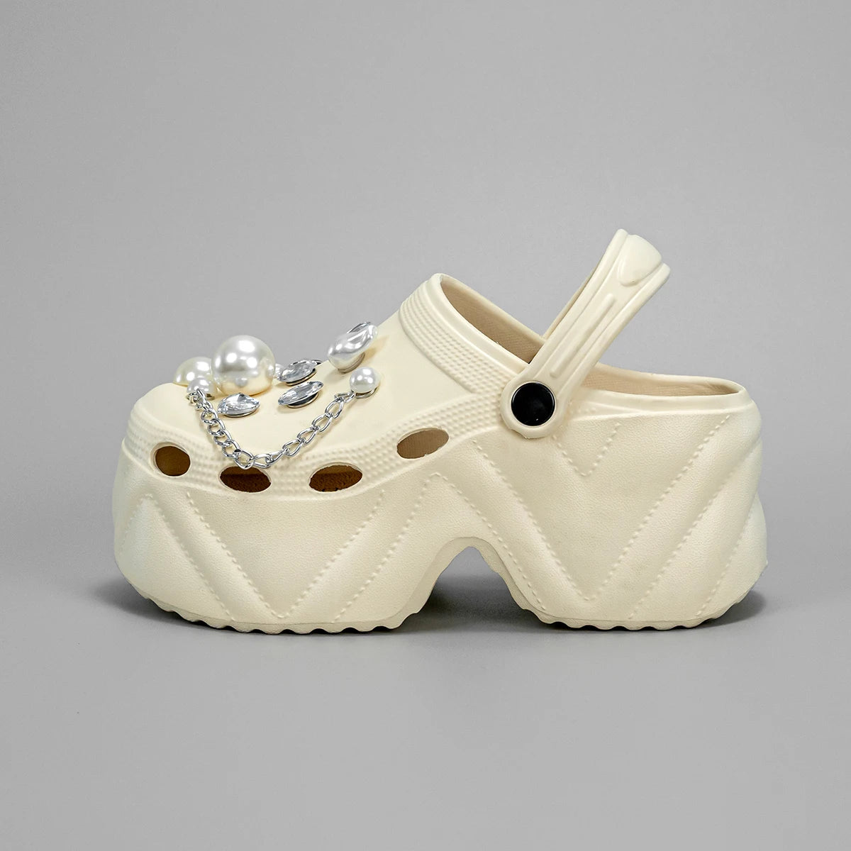 Luxury Pearl Platform Sandals - Kick Boosters