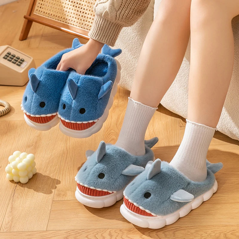 Shark Plush Indoor Slippers