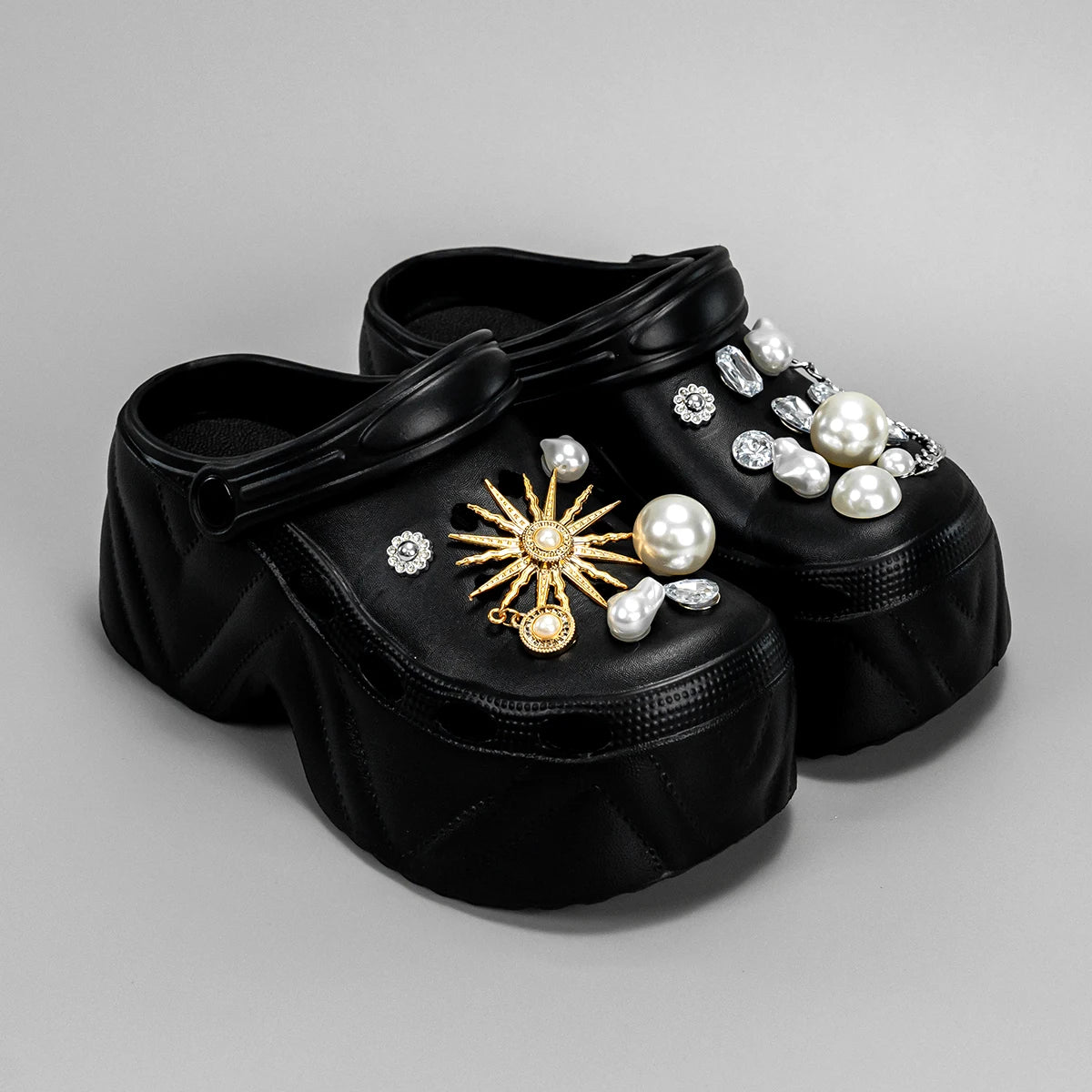 Luxury Pearl Platform Sandals - Kick Boosters