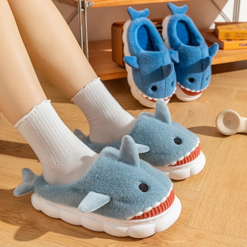Shark Plush Indoor Slippers