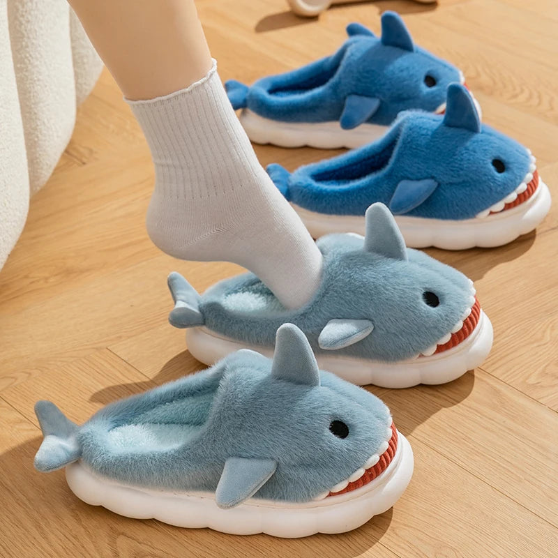Shark Plush Indoor Slippers