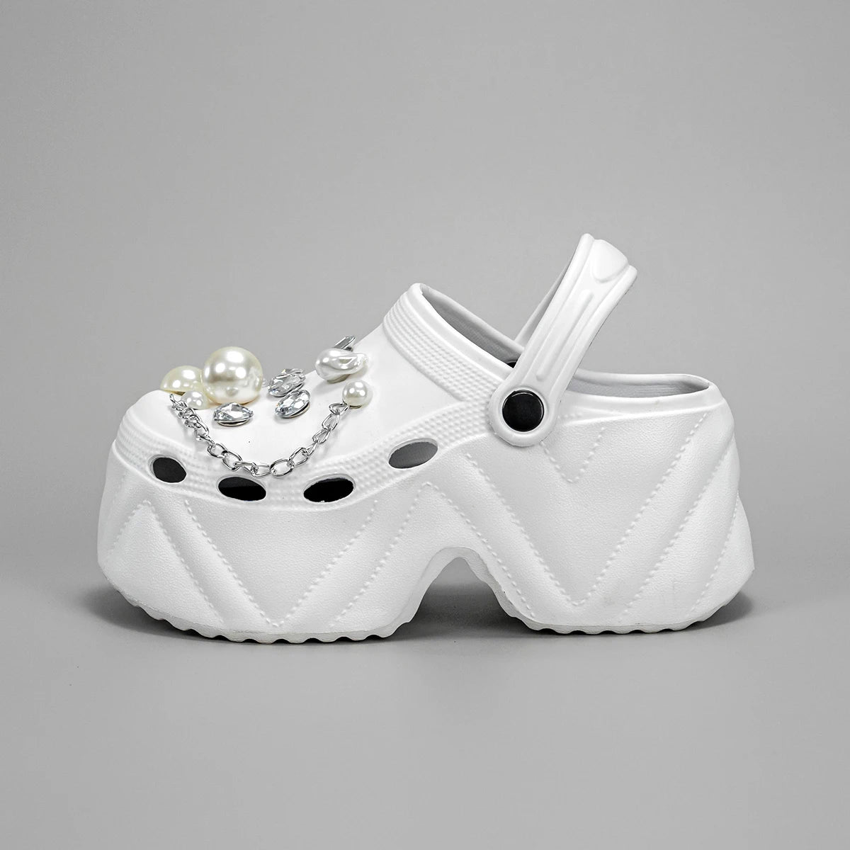 Luxury Pearl Platform Sandals - Kick Boosters