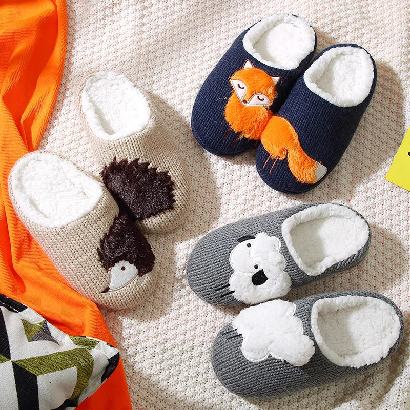 Hedgehog Knitted Slippers Kick Boosters