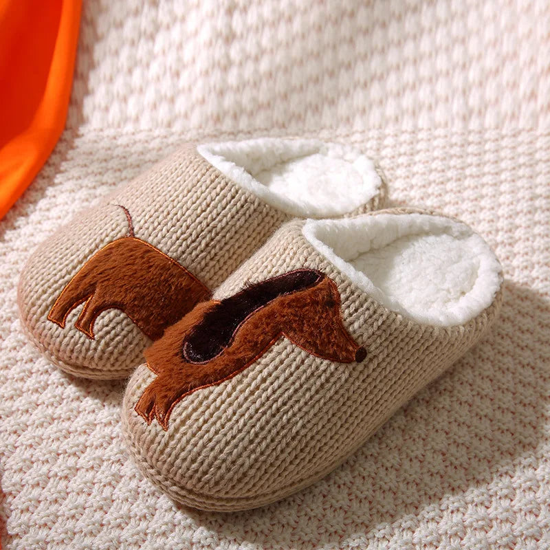Dog Knitted Slippers