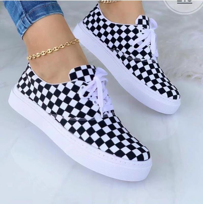 Fashion Graffiti Women Sneakers Trainers Shoes Coffee Jasper