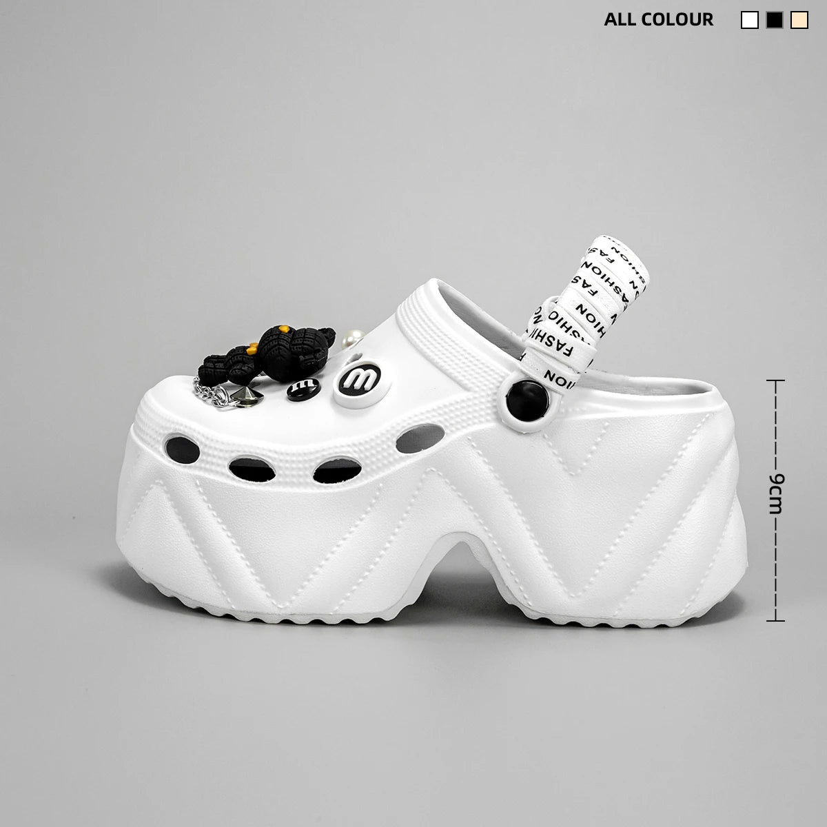 Bear Strap Platform Clogs Kick Boosters