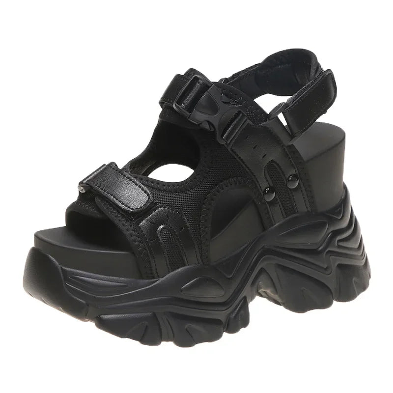 Super High Hidden Wedge Platform Sandals