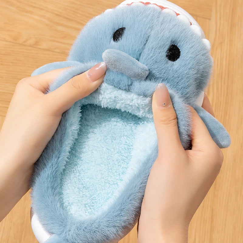 Shark Plush Indoor Slippers