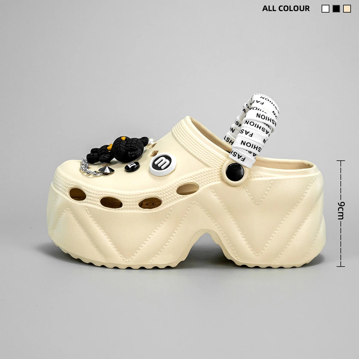 Bear Strap Platform Clogs Kick Boosters