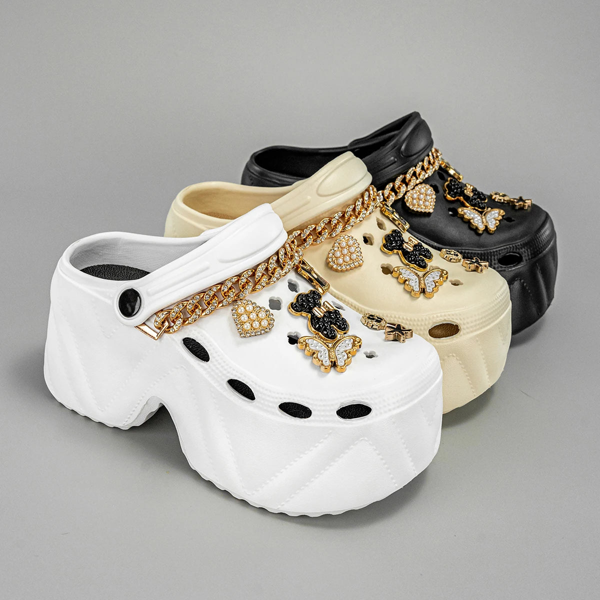 Chunky Chain Platform Sandals