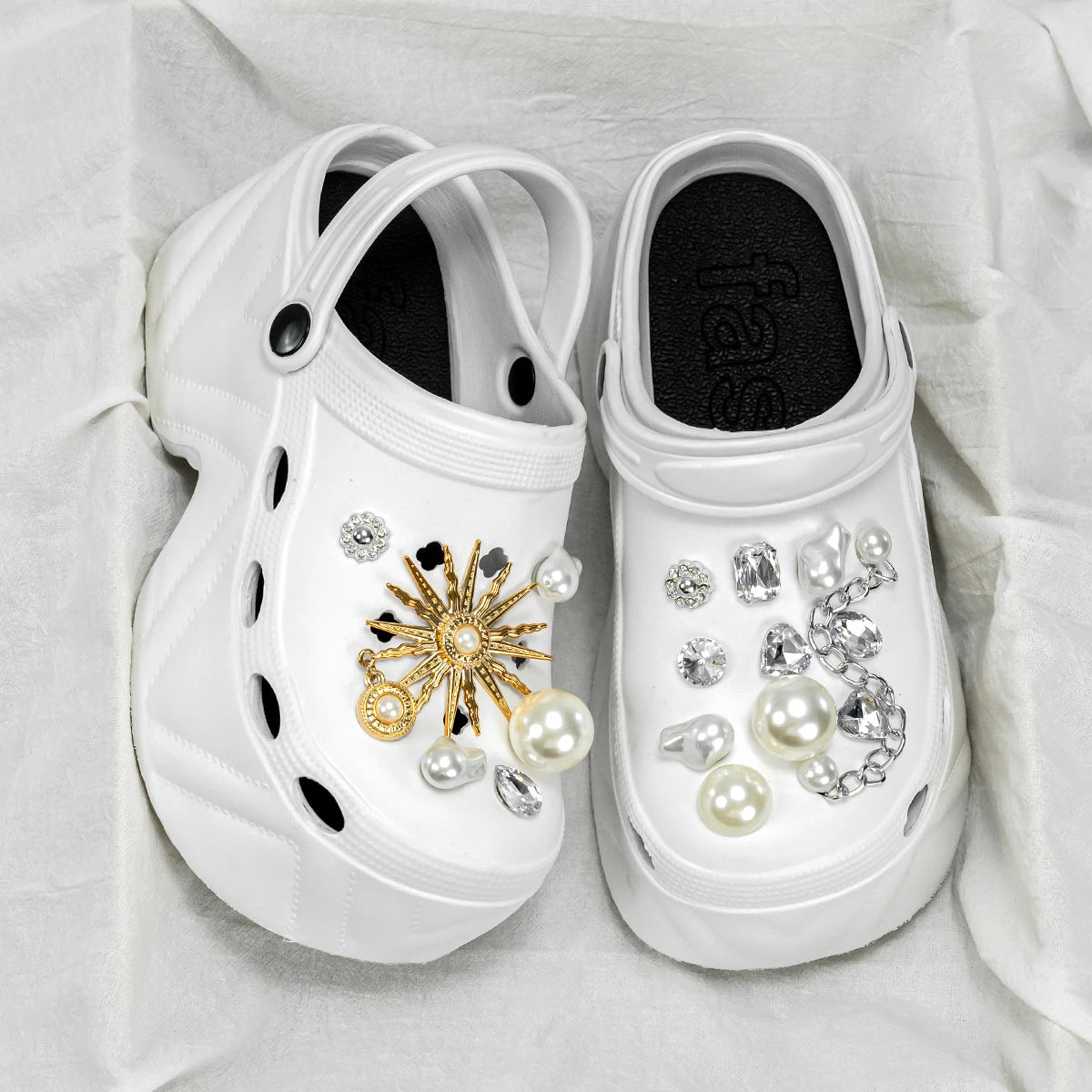 Luxury Pearl Platform Sandals - Kick Boosters