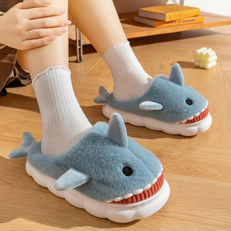 Shark Plush Indoor Slippers