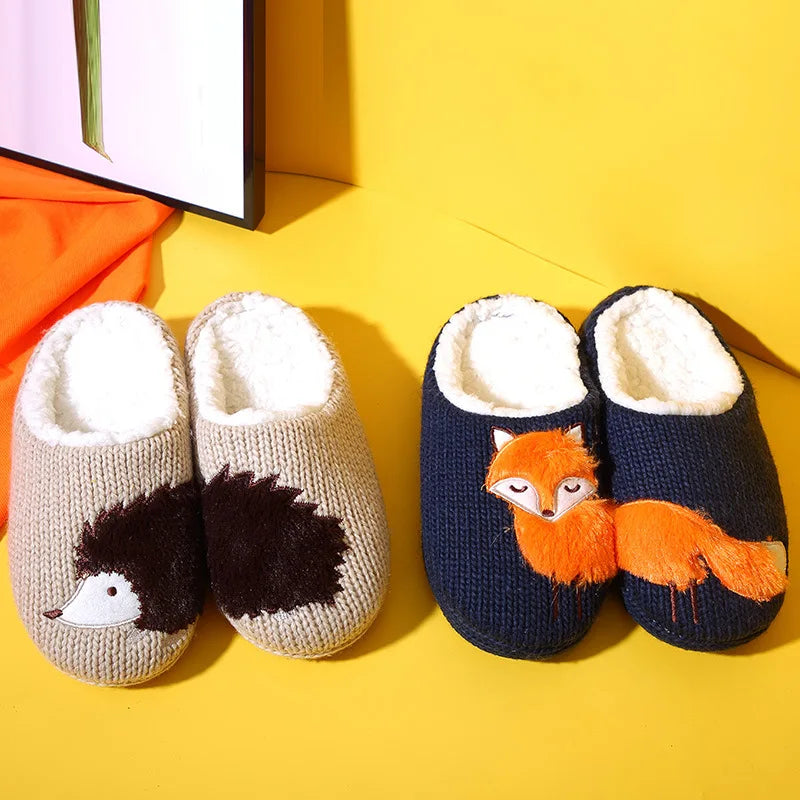 Hedgehog Knitted Slippers Kick Boosters