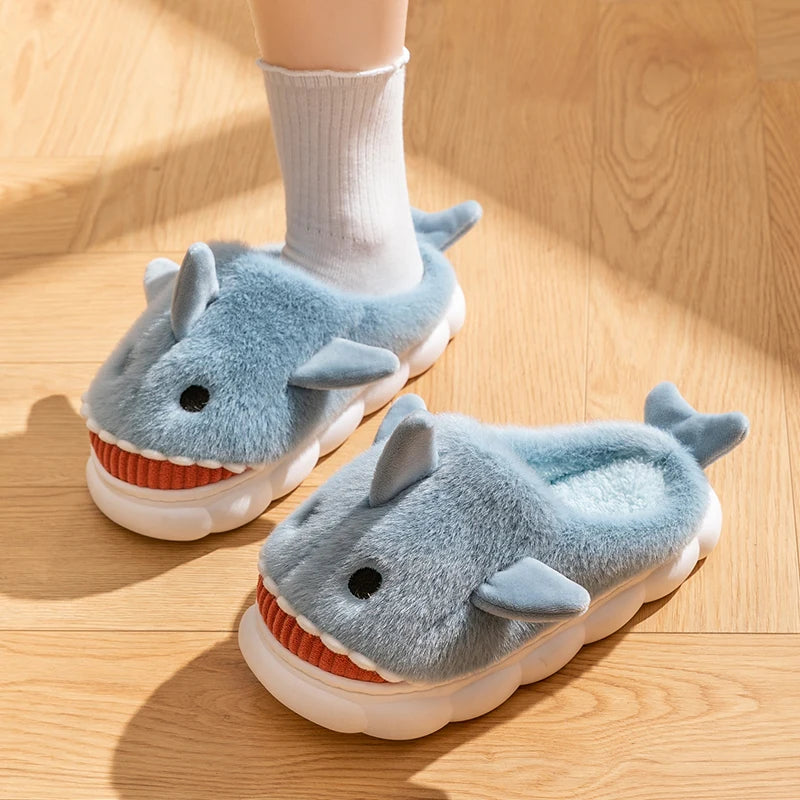 Shark Plush Indoor Slippers