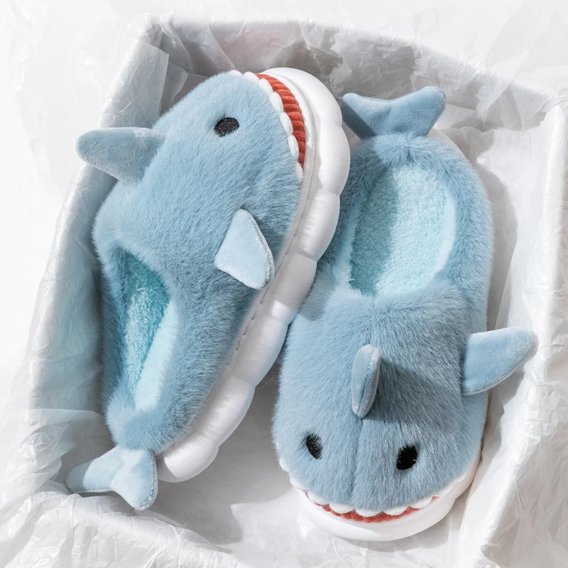 Shark Plush Indoor Slippers