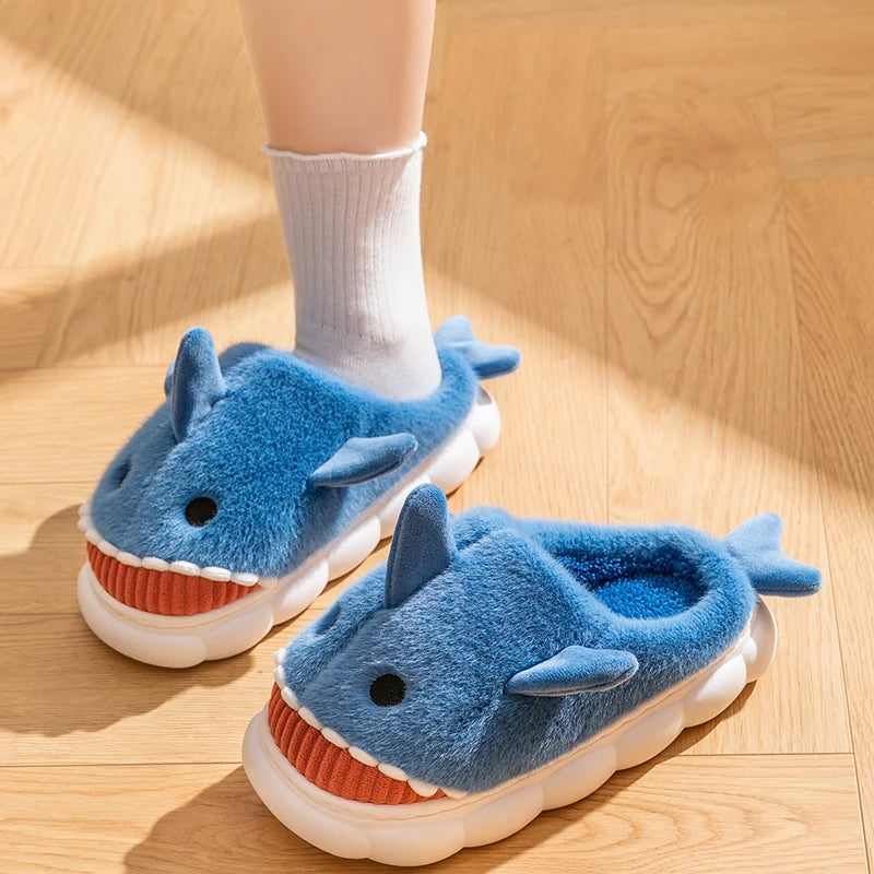 Shark Plush Indoor Slippers