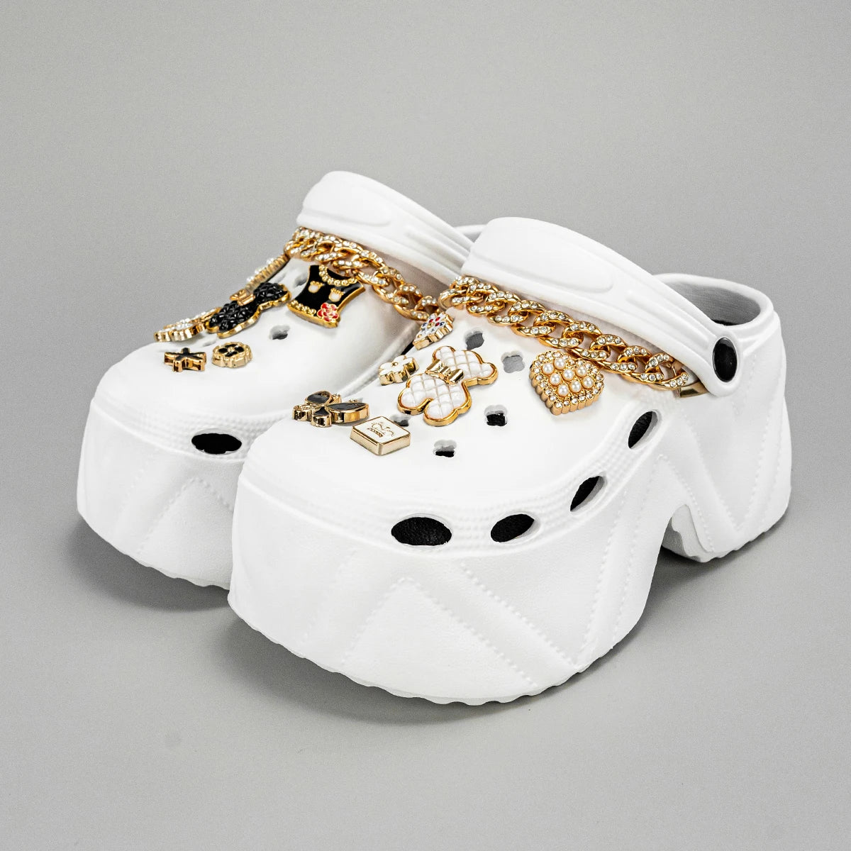 Chunky Chain Platform Sandals