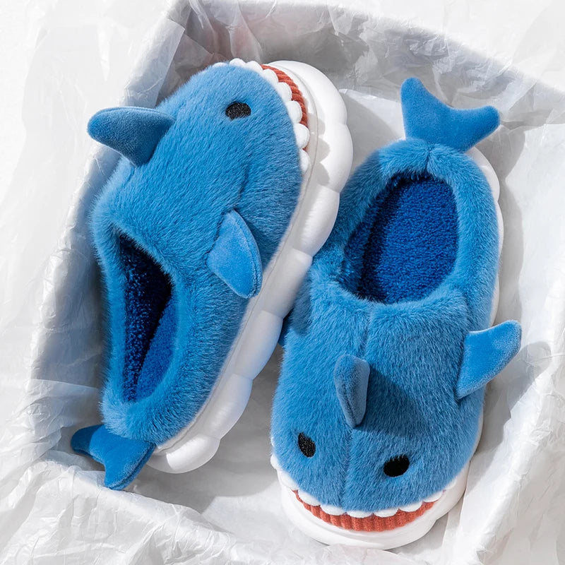 Shark Plush Indoor Slippers