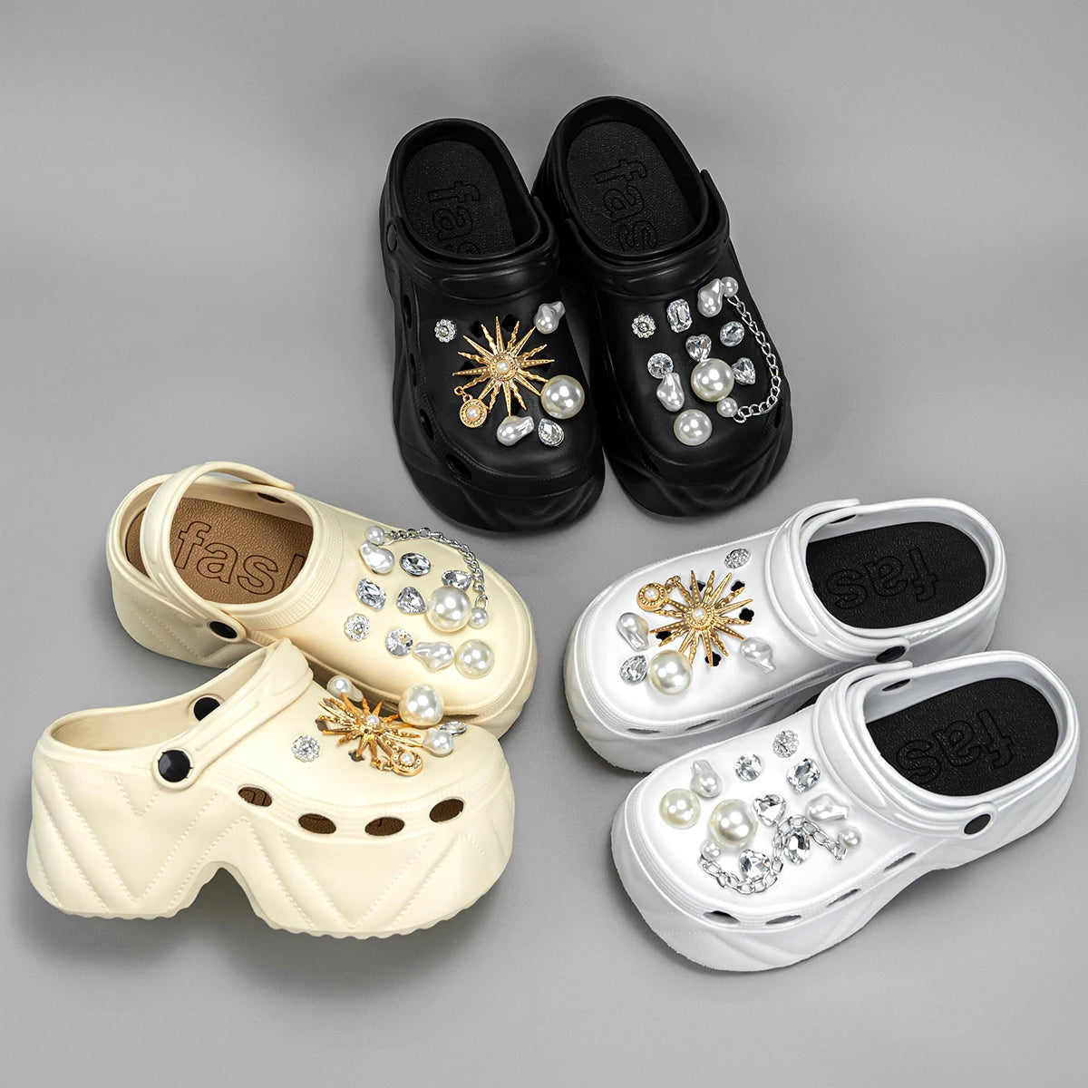 Luxury Pearl Platform Sandals - Kick Boosters