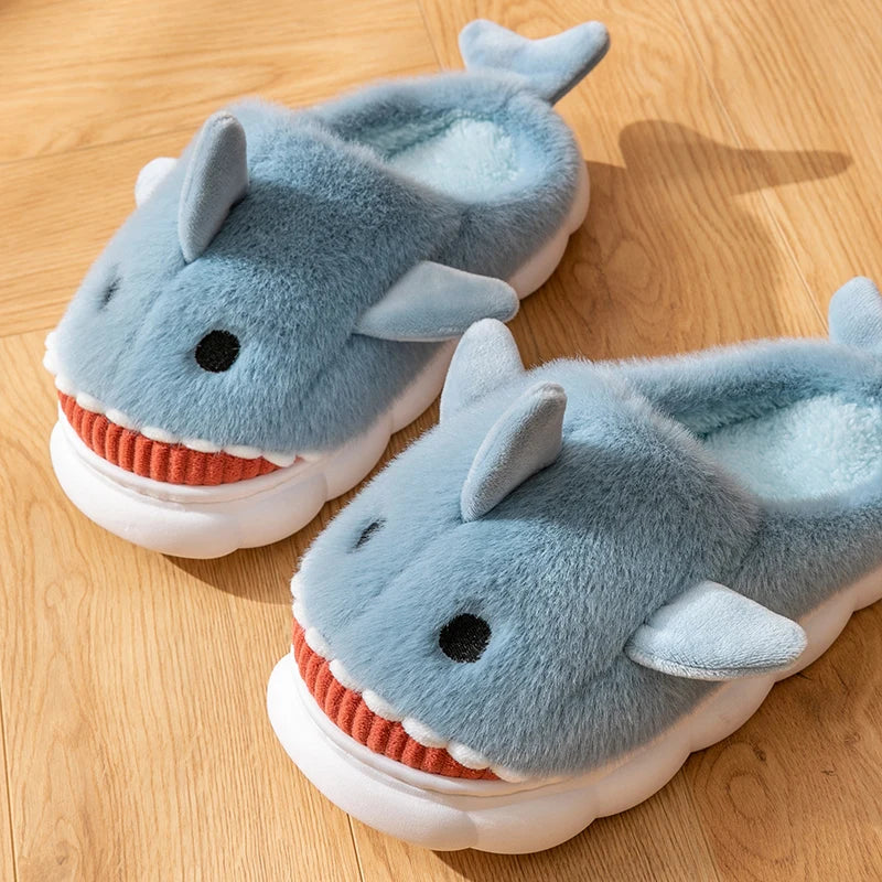 Shark Plush Indoor Slippers
