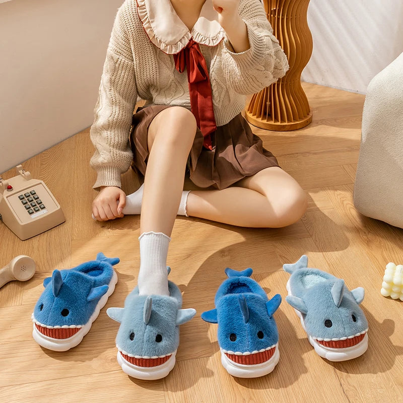 Shark Plush Indoor Slippers