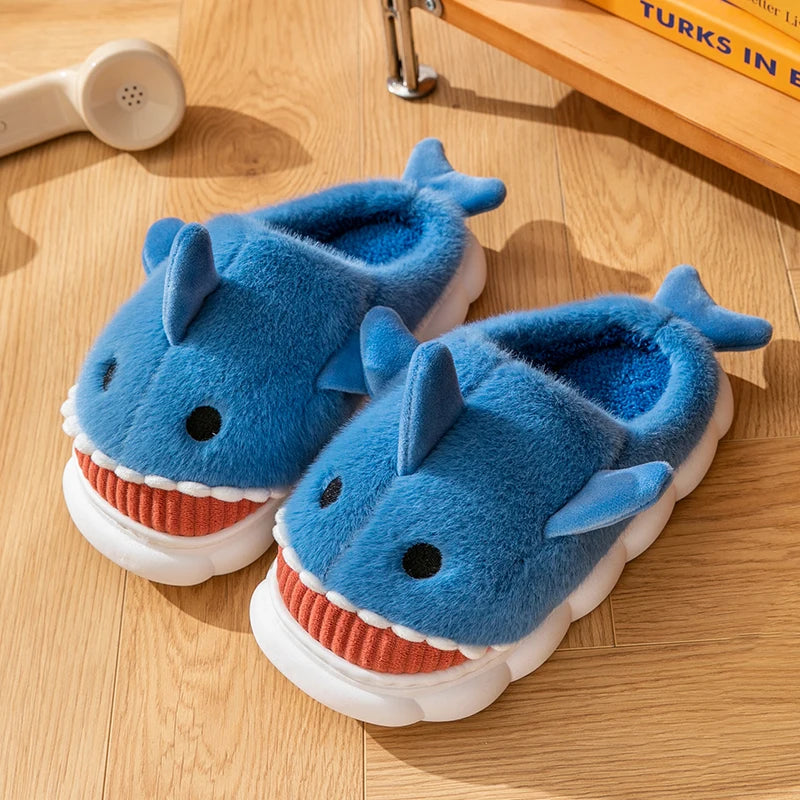 Shark Plush Indoor Slippers