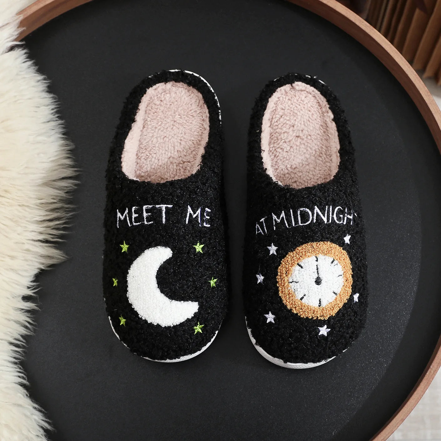 Midnight Rendezvous Slippers