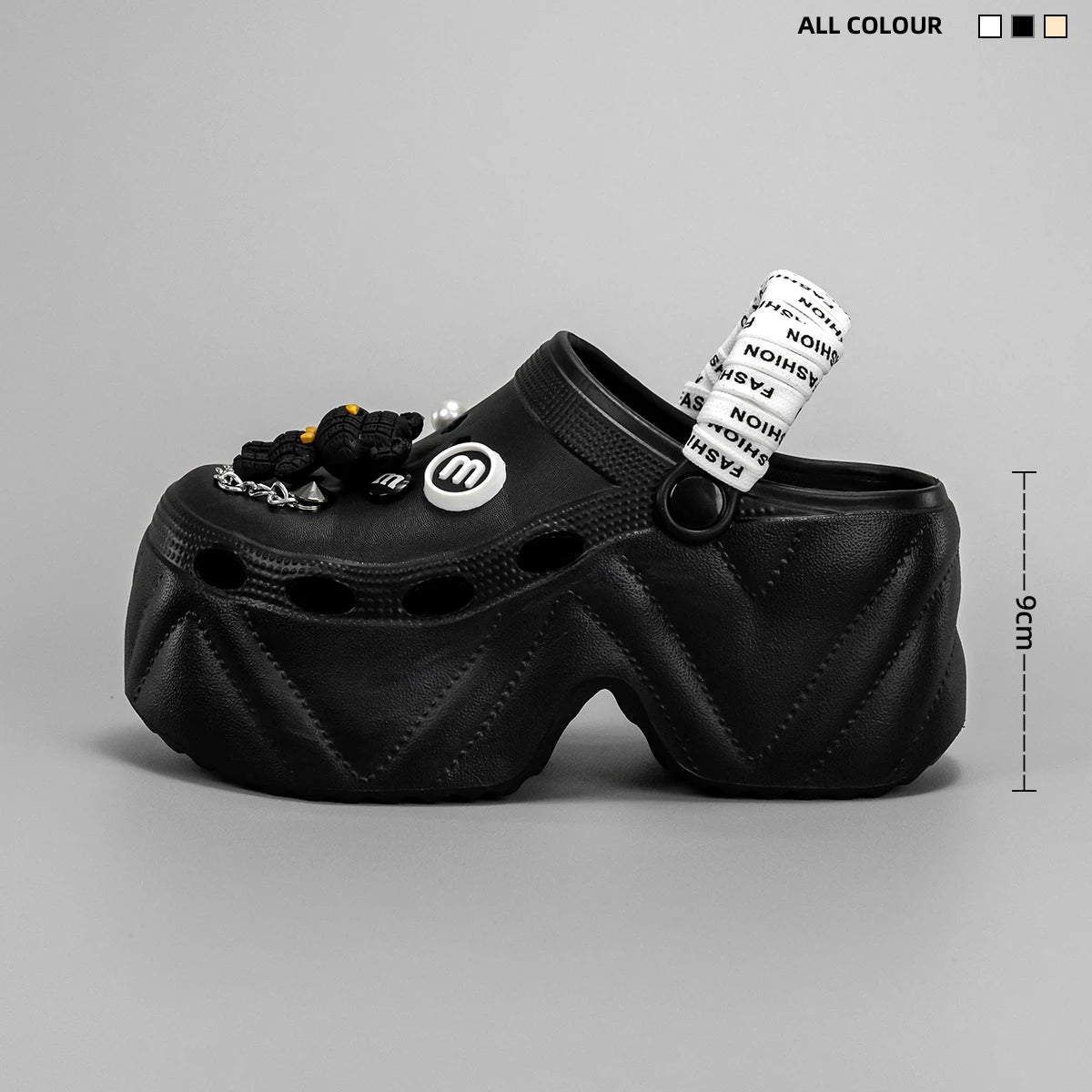 Bear Strap Platform Clogs Kick Boosters