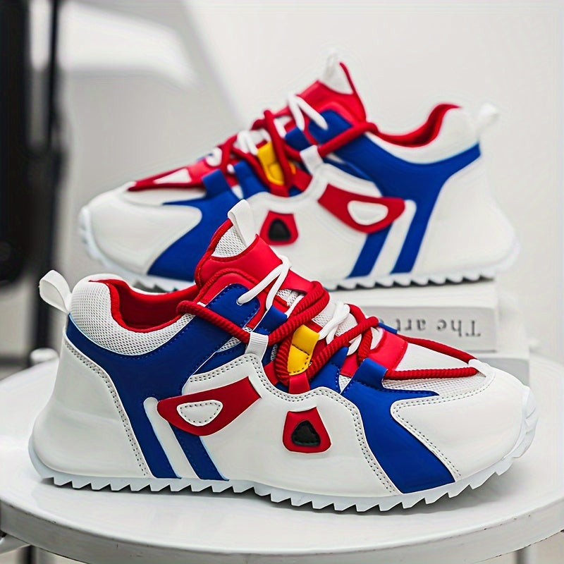 Patchwork Platform Heightening Sneakers