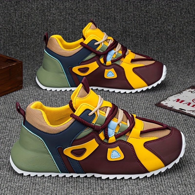 Patchwork Platform Heightening Sneakers